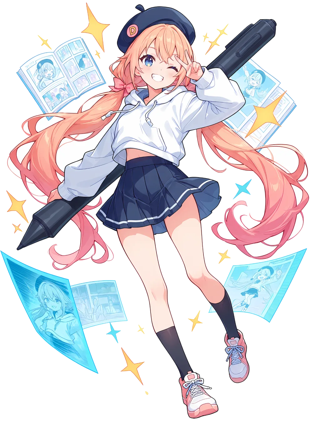 Doujin+ 公式キャラクター D子